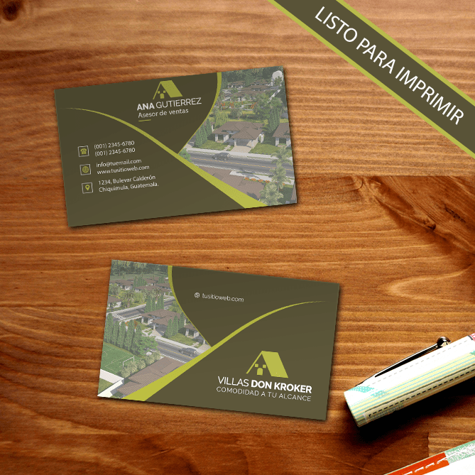 Plantilla tarjeta de presentación # 6